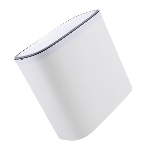 Alipis Mini Press Trash Can Lid High-Capacity Plastic Garbage Container for Bathroom and Kitchen Compact Waste Basket Automatic Pop-Up Lid