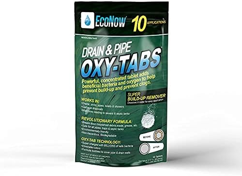 Drain &amp Pipe Oxy-Tabs for Garbage Disposals - Eliminates Garbage Disposal Odors. Garbage Disposal Cleaner and Food Particle Remover (10)