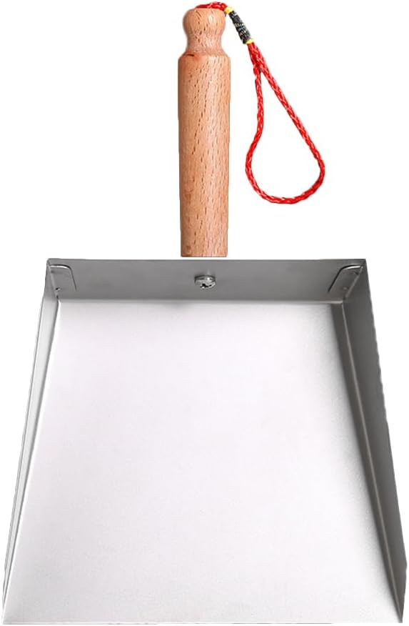 Beaupretty Stainless Steel Small Dustpan with Short Handle Lightweight Metal Dust Pan for Household and Children Compact 8.26X5.51In Tabletop Cleaning Tool