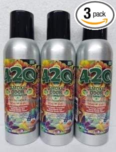 Smoke Odor Exterminator 198 gm/ 7 oz Large Spray 420 Set of Three Cans.