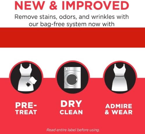 dryrel at-Home Dry Cleaner Starter Kit. Dry-Cleaner 6 Count In 1 Box. - At-Home Dry Cleaning Kit - 6 Cleaning Cloths with Stain Remover &amp Wrinkle Release Spray | Refresh System to Clean