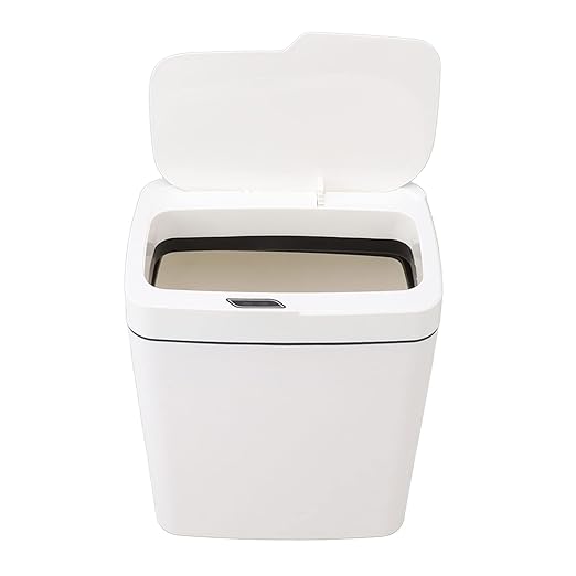 TOPINCN Motion Sensor Trash Can 18L Automatic Induction Garbage Bin Trash Can Slim Small Trash Bin Wastebasket for Toilet Bedroom Office Kitchen