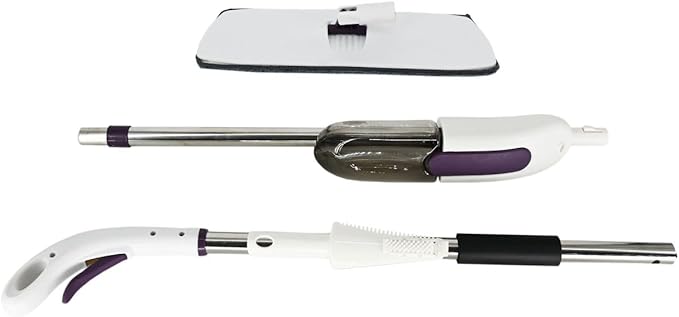 Spray Mop for Floor Cleaning with 2 Washable Microfiber Pads &amp Cleaning Brush 360° Rotating Refillable Dust Mop for Hardwood Tile Laminate &amp Kitchen Floors.