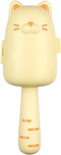 Cat Shape Hair Remover Roller Tearable Adhesive Paper Removal Roller Pets Home Sticky Hair Cleaning Brush ﻿(Yellow)