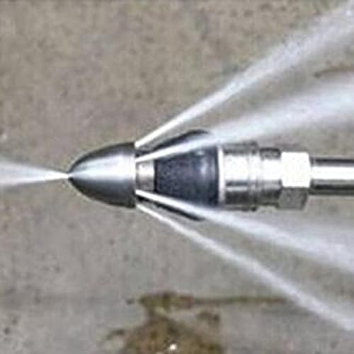 HUFFA High Pressure Pipe Dredging Cleaning Nozzle Washer Sewer 6 Jet Nozzle Washing Machine Drain Cleaning Home Accesories