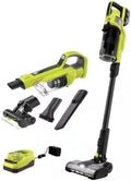 PBLSV716K-PCL700B Fits For RYOBI HP 18V Cordless Pet Stick Vacuum Cleaner Kit w/Battery Charger &amp Cordless Hand Vacuum w/Powered Brush