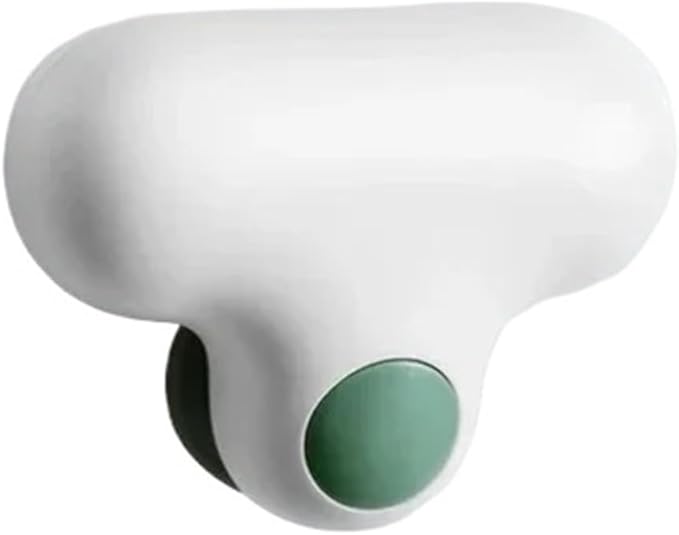 Shaped Bathroom Mirror Cleaner with Silicone Shower Glass Wiper Descaling Remover Handle Cleaning Tool ﻿(White)