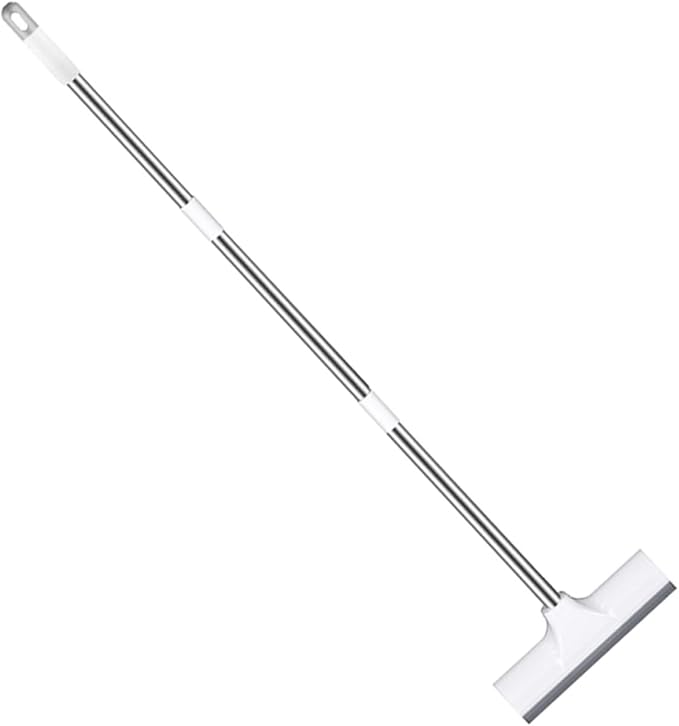 Bathroom Floor Scrub Brush with Long Handle Stiff Bristle Tile and Grout Cleaning Scrubber for Home Bathroom and Kitchen Floors Multipurpose