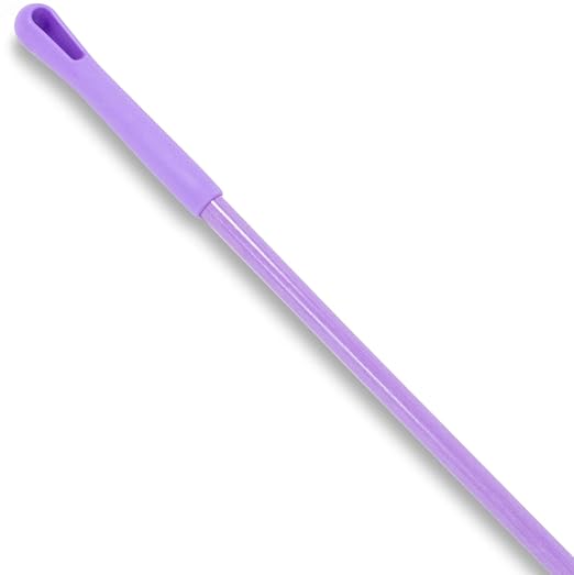 SPARTA 41225EC68 Fiberglass Broom Handle Mop Handle Replacement Handle With Acme Threaded Tip For Commercial Cleaning 48 Inches Purple