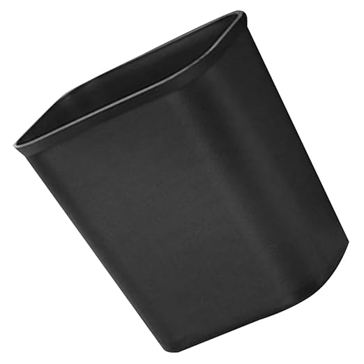 Zerodeko Thickened Plastic Trash Can for Bedroom Bathroom Office Hotel Rectangular Garbage Storage Container Wastebasket Without Lid Fire Resistant Bin for Home and Commercial Use