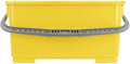 Pulex 6 Gallon Durable Lightweight Mop Bucket with Squeegee Carrying Clips and Ergonomic Handle for Floor and Window Cleaning - Yellow