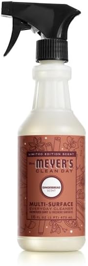 Mrs. MEYER'S CLEAN DAY Multi-Surface Cleaner 4 Pack Variety Pack Iowa Pine Peppermint Snow Drop Gingerbread 16 Fl Oz Each 1 CT