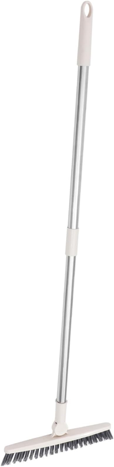 2pcs Floor Scrub Brush Rotatable Handle Cleaning Tool for Bathroom Tile Grout and Window Tracks Stiff Bristles for Crevice Cleaning Easy to Use Versatile Design