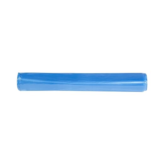 Restaurantware Blue Trash Bags 100 Count 40-45 Gal 40 x 46 Leakproof Design Heavy-Duty Garbage Bags with Star Seal Bottom and Even Weight-Distribution for Warehouses Parks and Residential Use