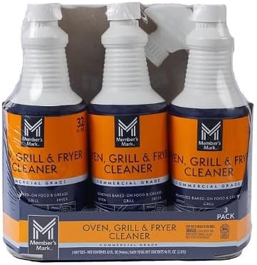 2024 New Model: Commercial Oven Grill and Fryer Cleaner 32 oz 3 pk Comes With 1 Magic Brick Sponge