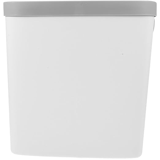 NUOBESTY Large Plastic Press Type Trash Can with Lid PP Material Wastebasket for Bathroom Kitchen Living Room Easy Open Close Design to Prevent Odor