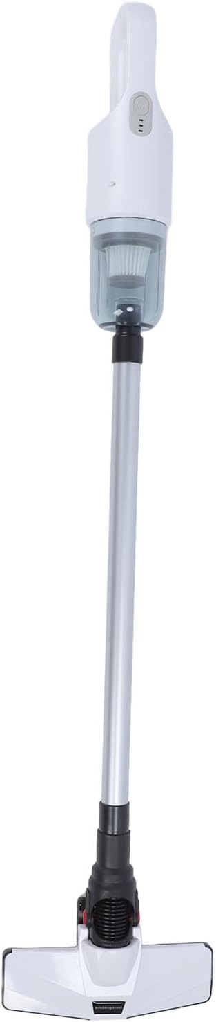 Focket Cordless Vacuum Cleaner Powerful Efficient 2 Gear Multifunctional Vacuum Cleaner for Hard Floors (White)