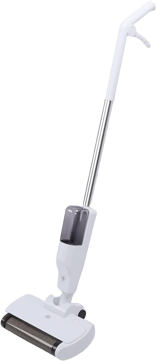 Focket Electric Mop Cordless Lightweight Handheld Floor Cleaner Wet Dry Double Motor with LED Light Telescopic Pole for Hardwood Tile Stone Laminate Floors