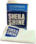 Sheila Shine 1 Quart Stainless Steel Cleaner and Polish w/Microfiber Cloth - Cleans Polishes &amp Protects Kitchen Appliances Refrigerators Sinks Ovens &amp Grills - Streak Free Stainless Sink C