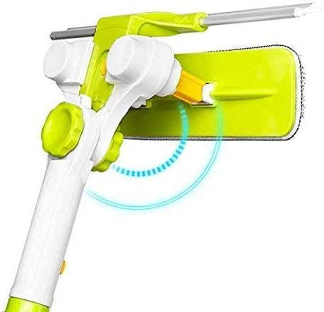 Aluminum Telescopic Window Cleaner Smart Angle Adjust Window Cleaning Tool with Squeegee for External Double Faced Window Glass