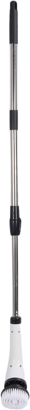 Electric Bath Scrubber Cleaner with Interchangeable Heads for Bathroom Kitchen Cars Floors Telescopic Handle