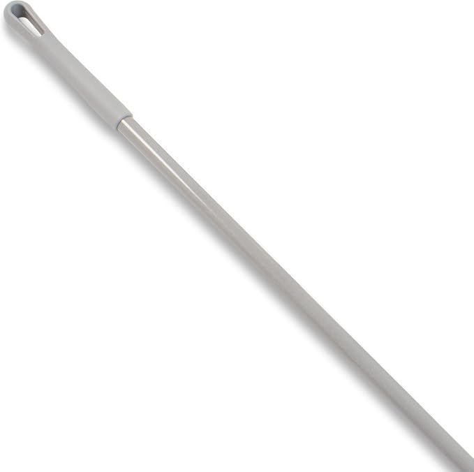 SPARTA Fiberglass Broomstick Replacement Broom Handle with Acme Threaded Tip for Industrial Cleaning Tools Fiberglass 60 Inches Gray