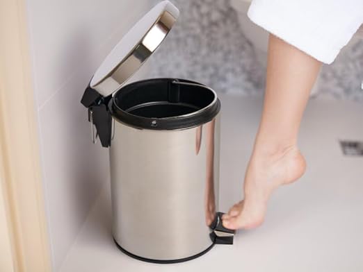 Croft Pedal Bin in Chrome 3L