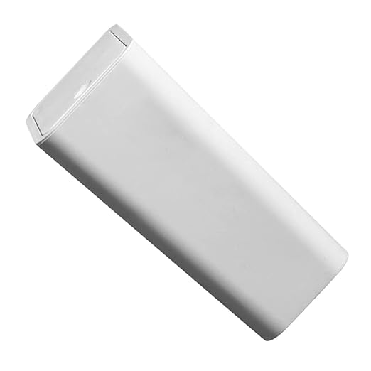 Modern Plastic Push-Type Trash Can Small Bathroom Trashcans Lid Office Waste Basket Kitchen Bin
