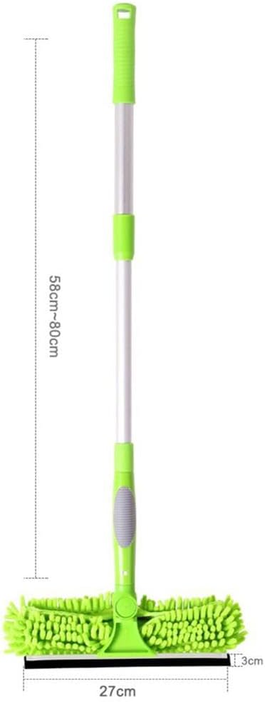 Useful Long Pole Window Squeegee Rotary Wipe Cleaner Glass Brush