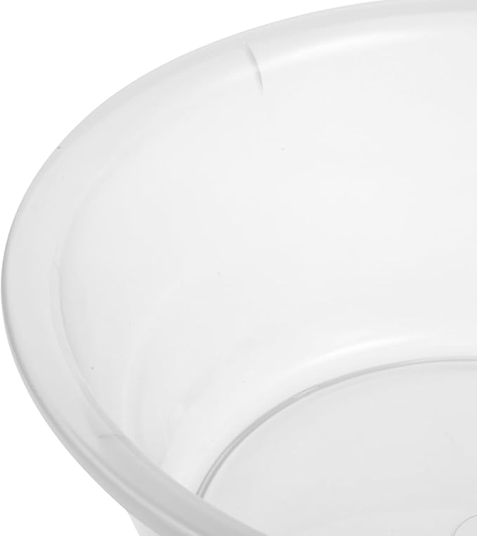 Transparent Foot Washing Basin Plastic Wash Tub 11.4 Inch Clear Basin for Home and Salon Foot Care and Face Cleaning