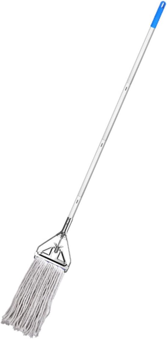 Heavy Duty Cotton Mop with Long Handle Versatile Wet Dry Cleaning Tool for Hardwood Tile Laminate and Floors Comfortable Non Slip Grip for Effortless Stain Removal