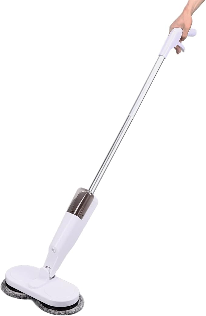 Electric Mop Cordless Floor Cleaner Wet Dry Multipurpose USB Charging High Speed Rotation 1000RPM - Long Battery Life Lightweight Design Ideal for Home and Office