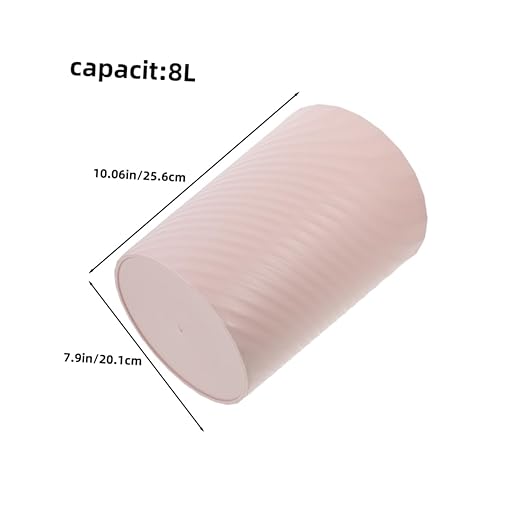 STOBAZA 2pcs Small Plastic Trash Can Wastebasket No Lid Design Garbage Bin Container for Bathroom Office Bedroom Living Room Office Kitchen