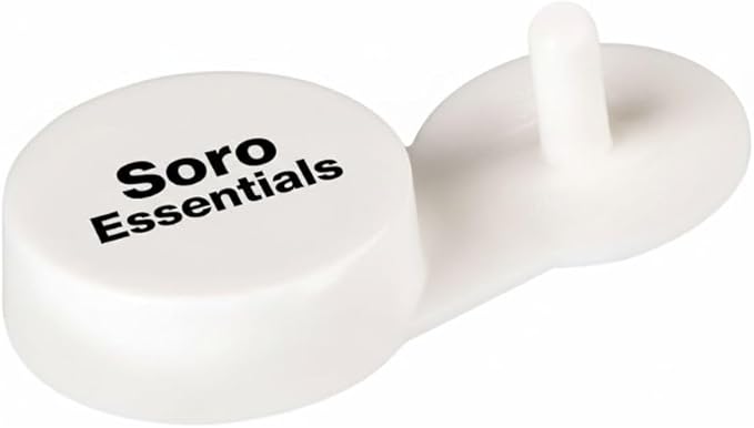 Soro Essentials- Set of 2 Plastic Curve Air Freshener Holder White Color- Deodorizer Curve Air Freshener Toilet Freshener Trash Freshener Discreet for Home Bathroom