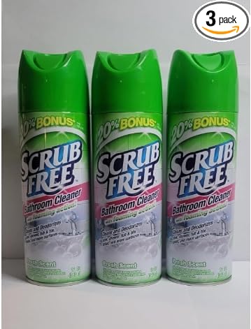 Scrub Free Bathroom Cleaner Fresh Scent 12 oz Bottles 3 Pack