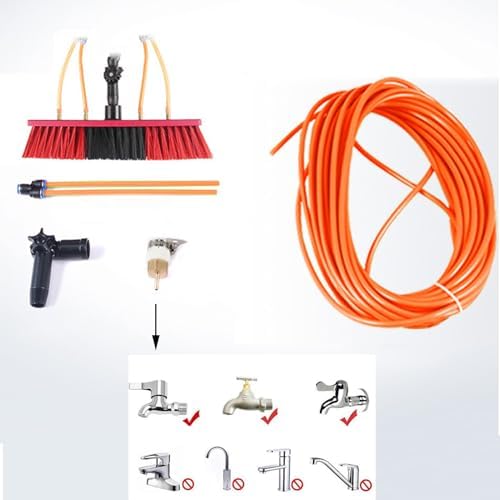 Glass Cleaning Brush Home Water Fed Telescopic Pole Kit Solar Panel Brush Rotating for Photovoltaic PanelTelescopic Solar Panel Cleaning Brush 7.2m High Pole Window Cleaner 55cm Head for Ph