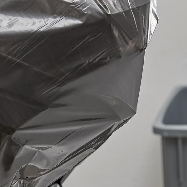 Garbage Trash Bags 45 Gallon 40 x 46 inches 1.5 Mil BlackTrash Bag Can Liner Bulk 40-45 Gallon Made in USA (50 Bags)