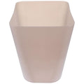Large Capacity Square Trash Can Semi- Light Coffee Plastic Wastebasket for Home Office Bathroom Kitchen Use