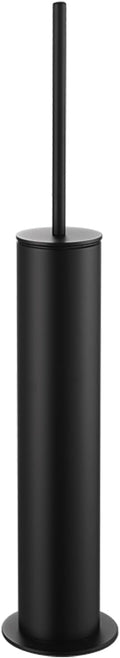 BGL Toilet Brush and Holder Set Heavy Duty 304 Stainless Steel Round Base and Long Handle for Bathroom Deep Cleaning Drip-Proof Space Saving for Storag Black