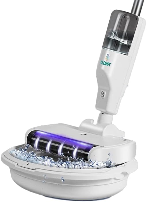 Ecofy 3-in-1 Cordless Vacuum Cleaner Spray Humidification One-Click Cleaning for Carpets/Hardwood Floors 500ml Dustbin