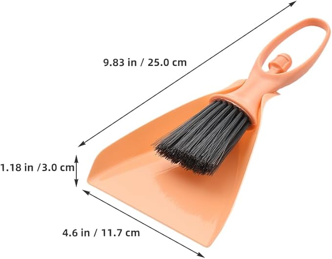 Cabilock Mini Dustpan and Brush Set 4 Sets Small Broom and Dustpan Set Desktop Cleaning Tool Accessories for Desktop Computer Keyboard Car Window