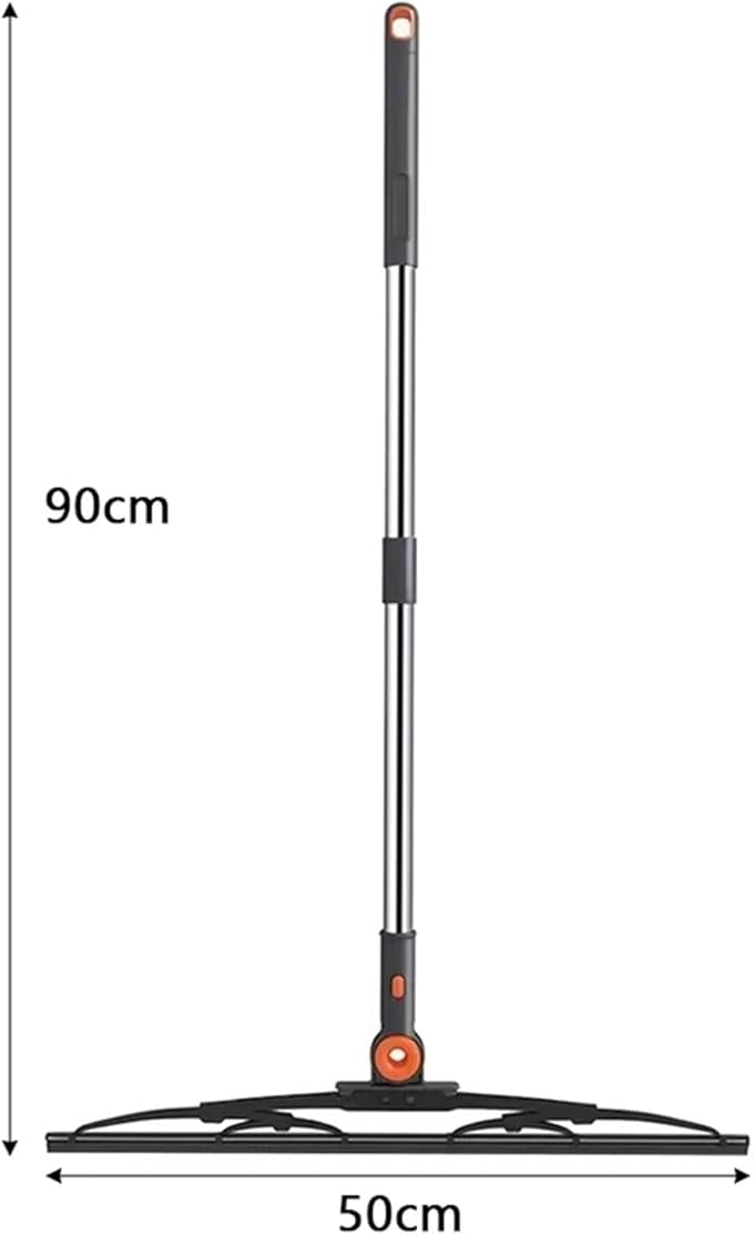 Multifunctional Rubber Broom Mop Hand Brooms Home Floor Cleaning Squeegee Wiper Toilet Bathroom Tools(50 cm - Hook)