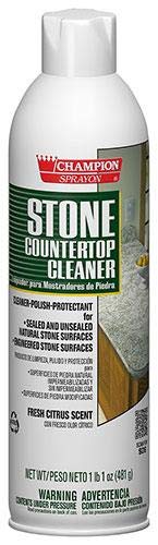 Stone Countertop Cleaner - Polish - Protectant Champion Sprayon 17 oz Can Box of 3