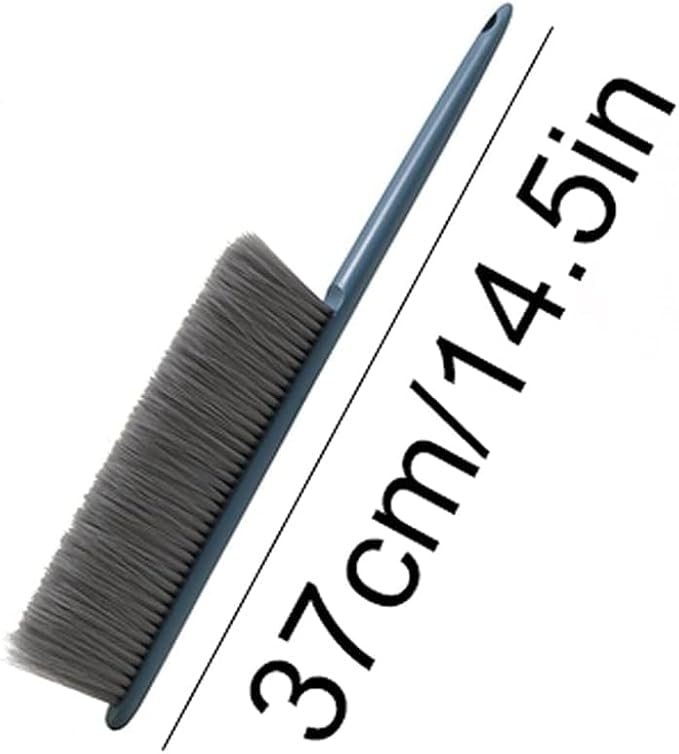 Whisk Broom Hand HeldHand BrushSoft Cleaning Brush Hotel Family Clothes Dust Hair Sofa Bed Sheets Bedspread Carpet Cleaning Can be Washed Repeatedly(Blue)