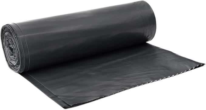 40-45 Gallon Can Liner 40 x 48 x 22 MIC Black 6 Rolls of 25 Liners | 150/Case
