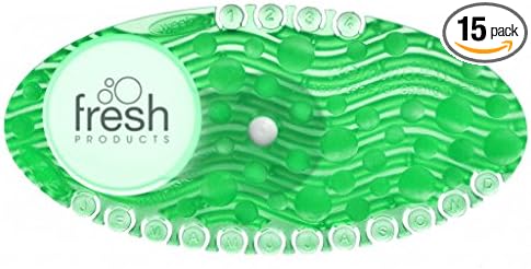 Fresh Products Curve Air Freshener for Small Spaces with Holders and Date Tab Reminders Versitile Placement Freshens for 30 Days No Batteries Required Cucumber Melon 10 pk