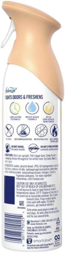 Febreez Air Freshener Spray Soothe &amp Restore Odor-Fighting Room Spray 8.1oz 3 pack