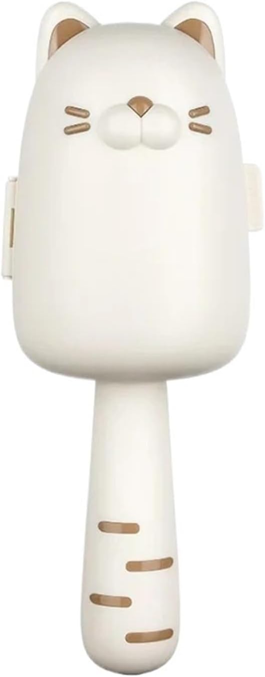 Cat Shape Hair Remover Roller Tearable Adhesive Paper Removal Roller Pets Home Sticky Hair Cleaning Brush ﻿(White)