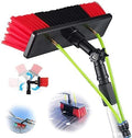 Telescopic Pole Kit Cleaning Brushphotovoltaic Cleaner Window Cleaning Pole Water Fed Pole Kit Window Cleaning Brush with Extended Handle and Water Hose Solar Panel Cleaning Kit with Extens