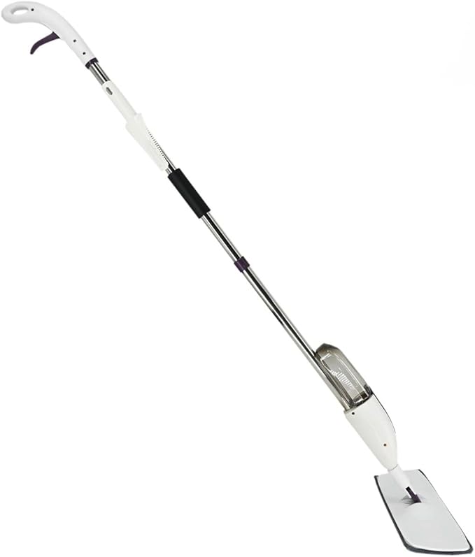 Spray Mop for Floor Cleaning with 2 Washable Microfiber Pads &amp Cleaning Brush 360° Rotating Refillable Dust Mop for Hardwood Tile Laminate &amp Kitchen Floors.